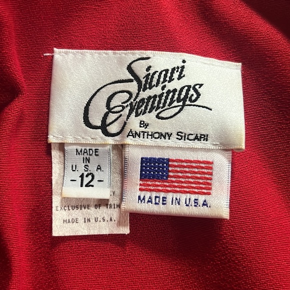 Vintage 2 piece blazer and maxi skirt. Rhinestone buttons. scarf is not sttachef - Picture 9 of 9